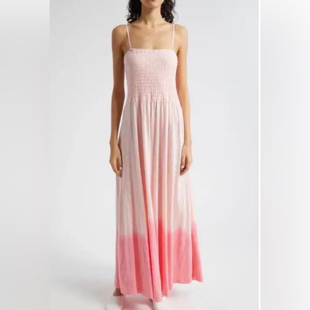 ATM Anthony Thomas Melillo Pink Ombre Maxi Dress. PTP 12-17”. Length 50” - Picture 1 of 5